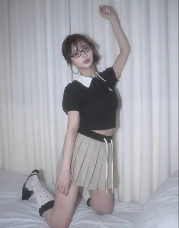 Darich DRCH 플리츠 미니 스커트