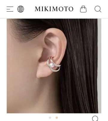 Mikimoto 실버 이어 커프