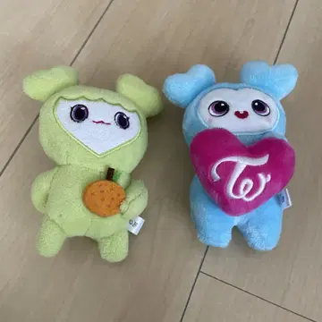 twice 나블리 조블리 봉제 인형 & 포토 카드 키링 나블리 샤블리