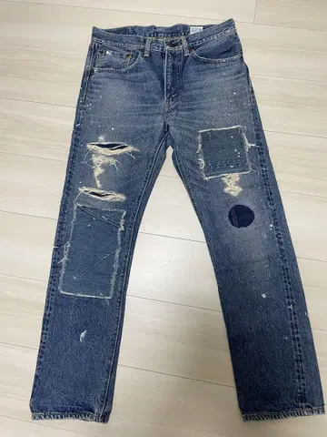 orSlow 데미지 가공 데님 팬츠 S