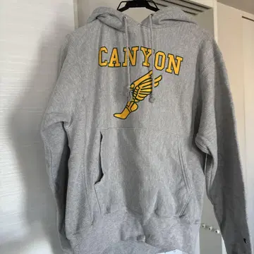 빈티지 Champion Reverse Weave 그레이 후드티 S