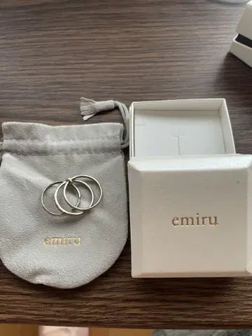 emiru 실버 반지 3개 세트 19호