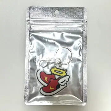 CR 달마이즈갓 러버 키체인 키링 깃털