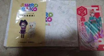 미개봉 SHIROBAKO 컬러 원화집 화이트 박스 클리어 파일 세트