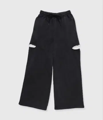 jose moon SLIT SWEAT PANTS with PEARL