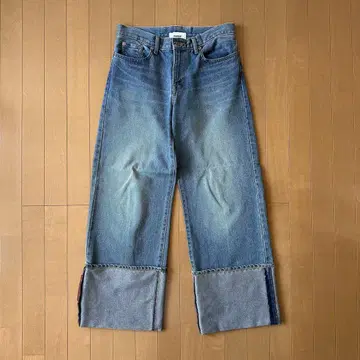 더블렛 리사이클 데님 로우라이즈 데님