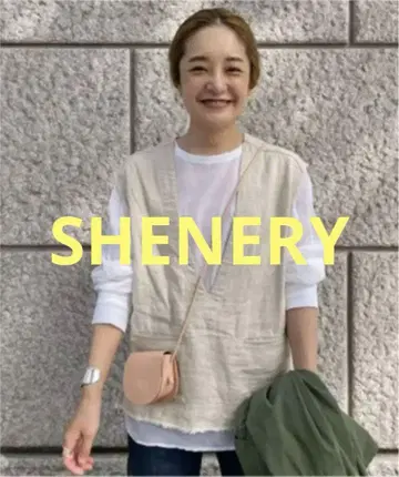 SHENERY V넥 린넨 베스트