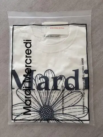 [미사용 새상품] Mardi Mercredi 플라워 프린트 티셔츠