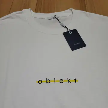 미사용 새상품 oblekt 오블렉트 로고 티셔츠