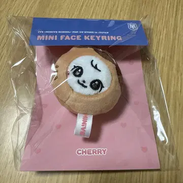 Ive minive 원영 체리 미니 페이스 키링 한정판