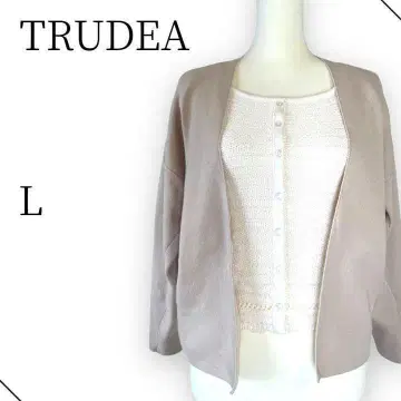 TRUDEA 트루디아 볼레로 버튼리스 가디건 긴팔 겉옷 무지