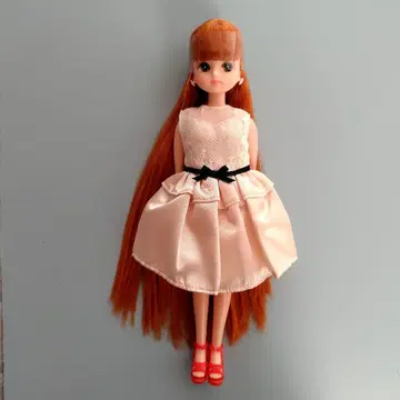 리카짱 슈퍼 롱 스트레이트 오렌지 헤어 리카짱 캐슬