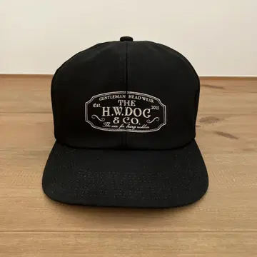 THE H.W. DOG&CO. 트래커 캡 블랙 40