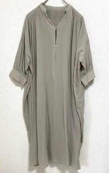 베이지 셔츠 원피스 긴팔