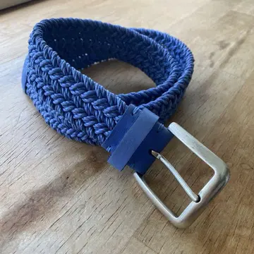 POST&CO 블루 메쉬 벨트 made in italy