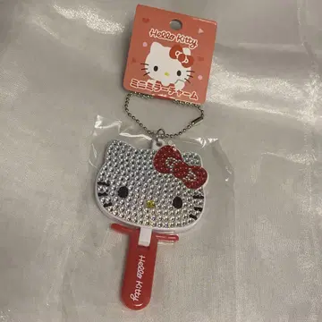 산리오 헬로키티 키라데코 미니 거울 참