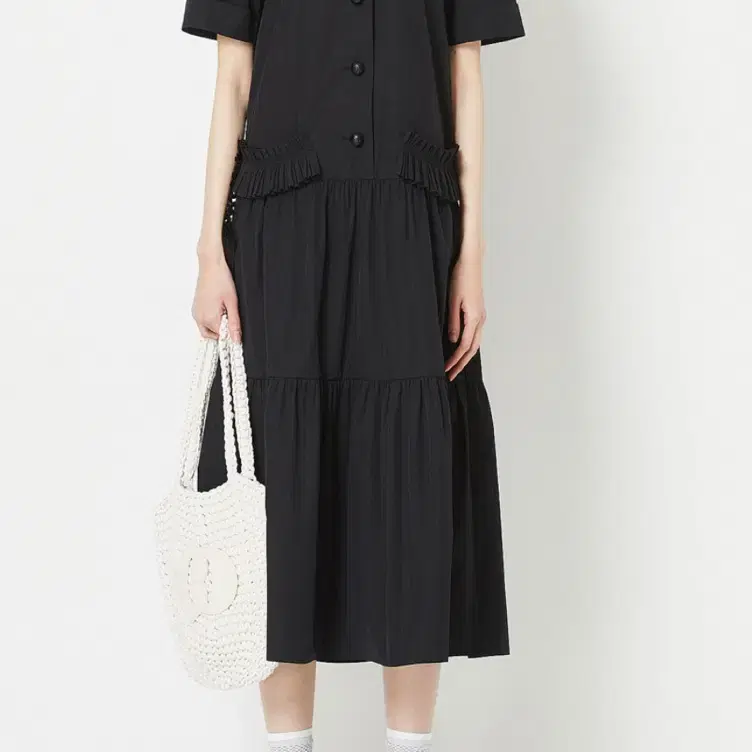 [LUCKY CHOUETTE] ボリュームワンピース LUCKY CHOUETTE | 럭키슈에뜨 Lucky Chouette Pleated Onepiece