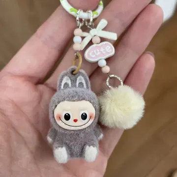 라부부 Labubu 키링 인기 그레이
