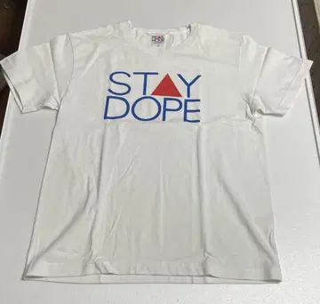 norikiyo STAY DOPE 티셔츠 파랑 글자/블랙 글자 2장 세트