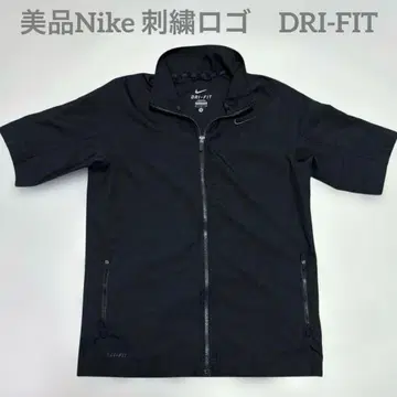 새상품급 Nike 자수 로고 DRI-FIT 블랙 풀 지퍼 자켓 S 사이즈