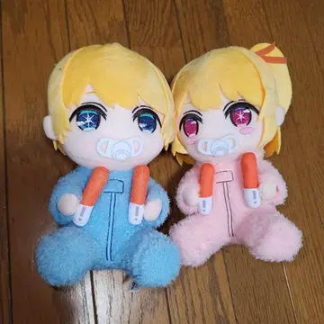 [최애의 아이] 껴안는 봉제 인형 아쿠아와 루비