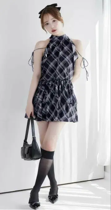 NICE CLAUP 프릴 미니 원피스 신색상 아메스리