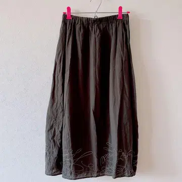 요건 레일 면100% 벌룬 스커트