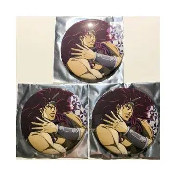 죠죠월드 THE JOJO WORLD 글리터 캔뱃지 카즈 3개