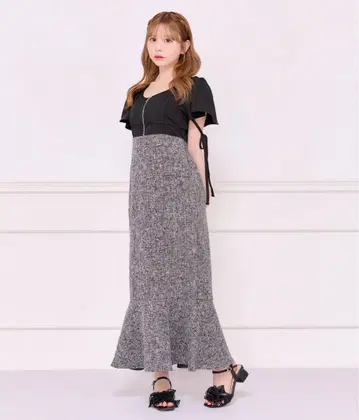 apres jour 아프레 주르 소매 플레어 머메이드 원피스