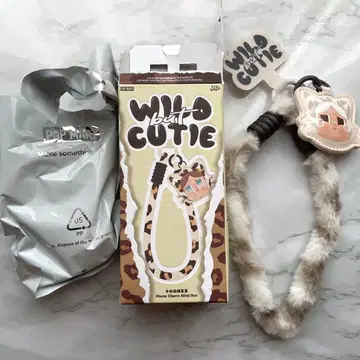 POP MART Wild Cutie 스트랩 Vanilla Cutie