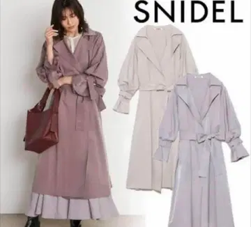 [새상품급] SNIDEL 트렌치코트 라일락
