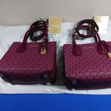 MICHAEL KORS 버건디 2way 백 2점 일괄 구매 특가 상품