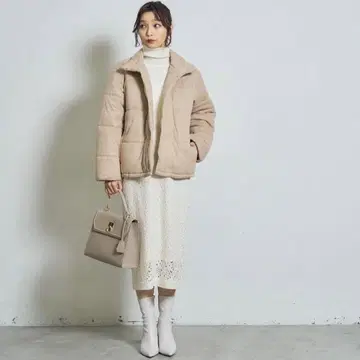 [새상품급] bibiest 비비에스트 충전솜 스무스 재킷 다운 베이지 F