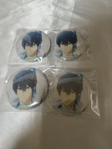 Free! 나나세 하루카 Water 캔뱃지 4개 묶음 판매