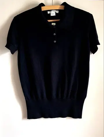 잉글랜드제 JOHN SMEDLEY 니트 피케 셔츠 블랙 S
