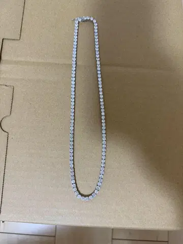 실버 테니스 목걸이 약 45cm