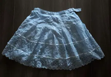 Jane Marple 제인 마플 스카이블루 레이스 스커트