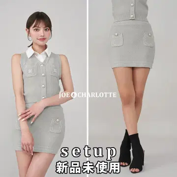 다리치 darich 스티치 DD 로고 니트 셋업 그레이 GRY F