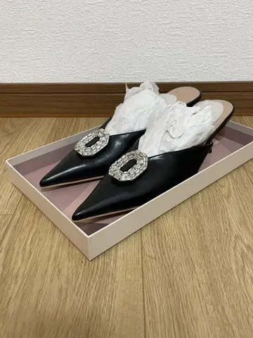 Crystal Embellished Pointed Mules