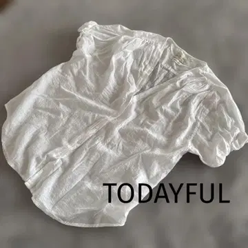 TODAYFUL 반팔 블라우스 면100% TODAYFUL 빅 셔츠