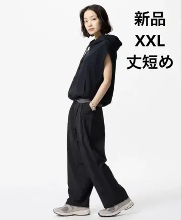 새상품 울트라 스트레치 액티브 와이드 팬츠 XXL 기장 짧음
