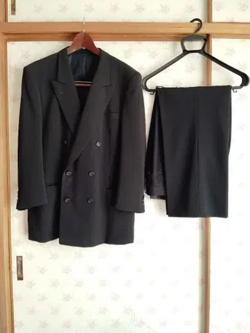 PERCATELLO 예복 수트 관혼상제 더블 얇은 소재 포멀 상복