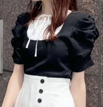 NOMAE 노마에 프릴 레이어드 상의
