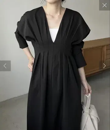 카프리 슈레마쥬 허리 턱 원피스 블랙 PS 사이즈