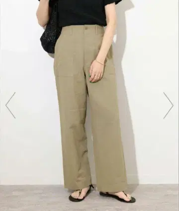 저널 스탠다드 리룸 코튼 린넨 트윌 베이커 팬츠 카키