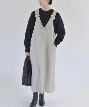quaranciel 소프트 멜톤 A 라인 점퍼 스커트