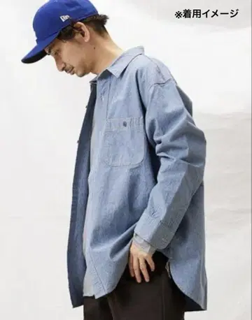 저널 스탠다드 샴브레 셔츠 워크 셔츠 일본제 밴드 포함 M