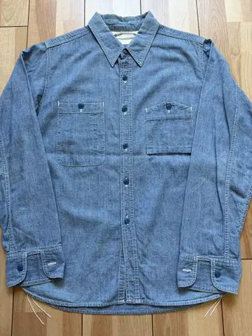 저널 스탠다드 샴브레 셔츠 워크 셔츠 일본제 밴드 포함 M