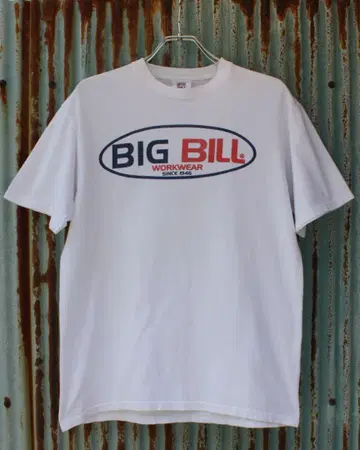 90년대 BIG BILL 화이트 티셔츠 M 로고