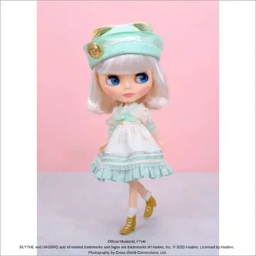 Blythe 옷 갈아입기 세트 화이트 민트